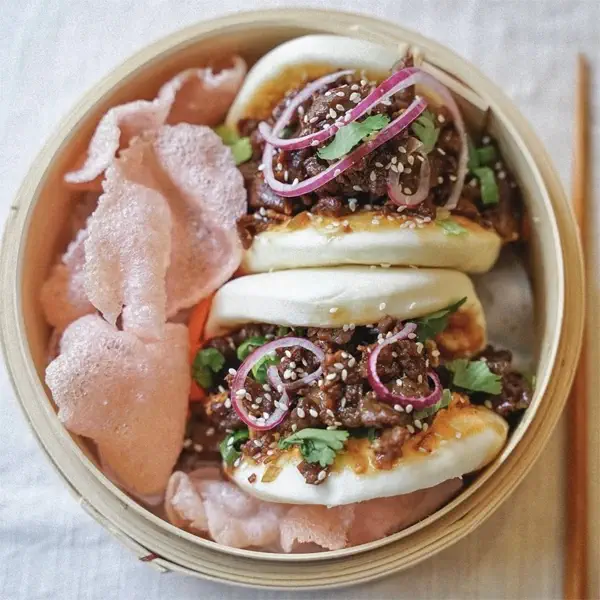 Bao vapeur moelleux et farcis.