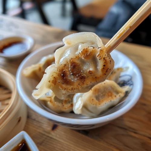 Entrées asiatiques : nems, raviolis, gyozas.